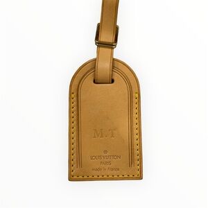 Louis Vuitton Vachetta Luggage Tag (Has Initials M.T)